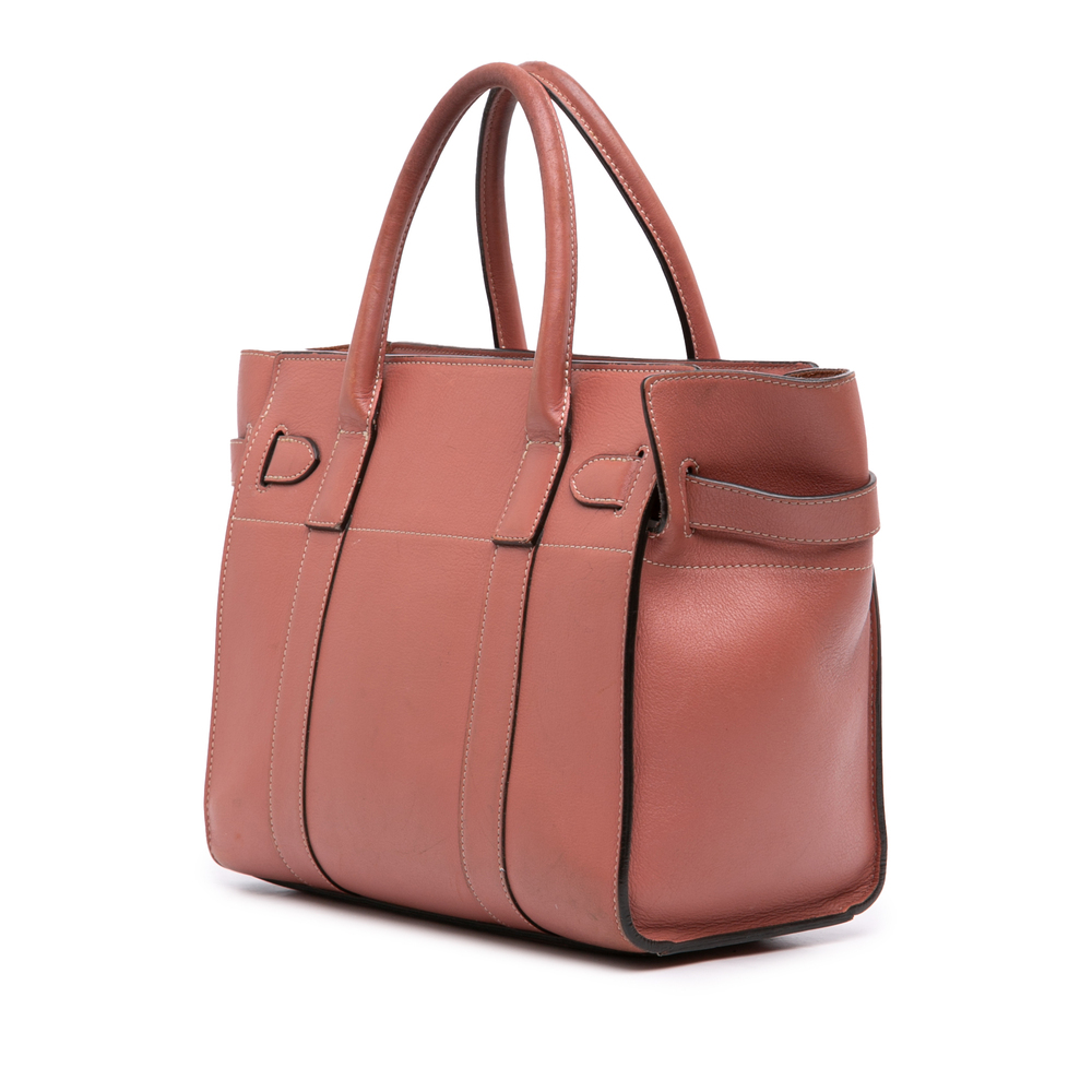 Pre-Loved Mulberry Small Smooth Calfskin Zipped Bayswater Satchel - Picture 2 of 10